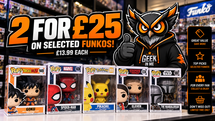 2 for £25 on Funko Pop’s*