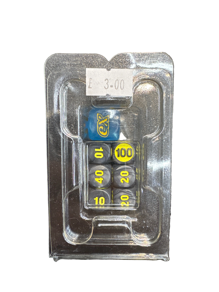 Pokemon Ex dice set Blue