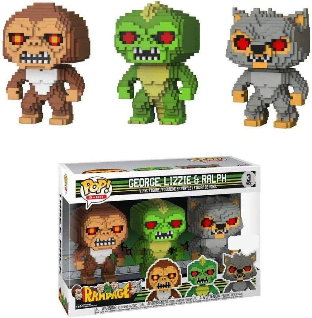 [3 Pack] George, Lizzie & Ralph - 8-Bit - Rampage - The Geek In Me