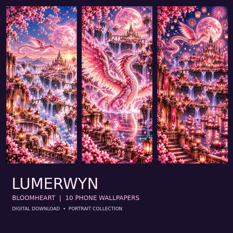 Lumerwyn: Bloomheart — 10 Magical Phone Wallpapers