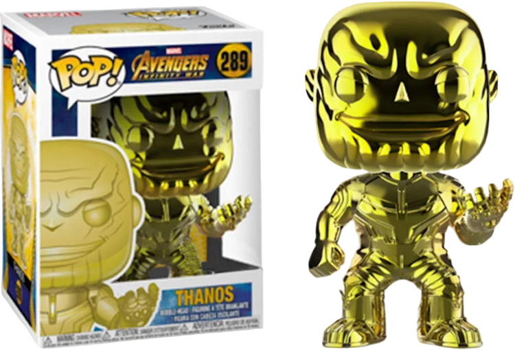 PRE LOVED Funko Pop! Marvel #289 Thanos - Chrome Gold