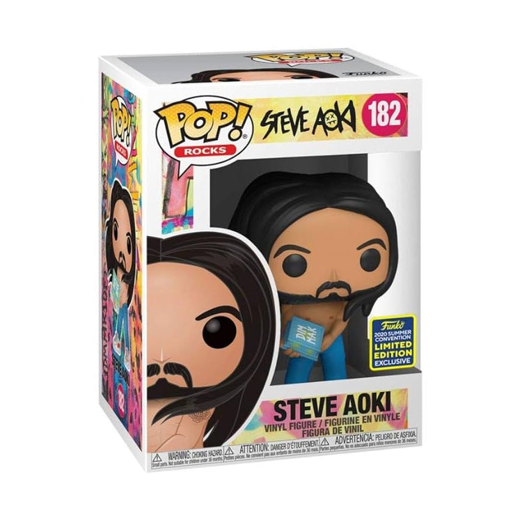 PRE LOVED Funko Pop! Rocks #182 Steve Aoki - 2020 Summer Convention
