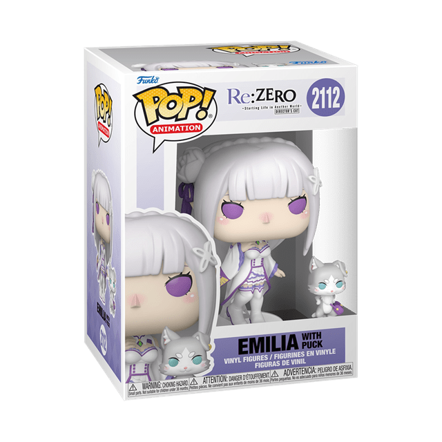 Funko Pop! TV Re:Zero #2112 Emilia w/Puck