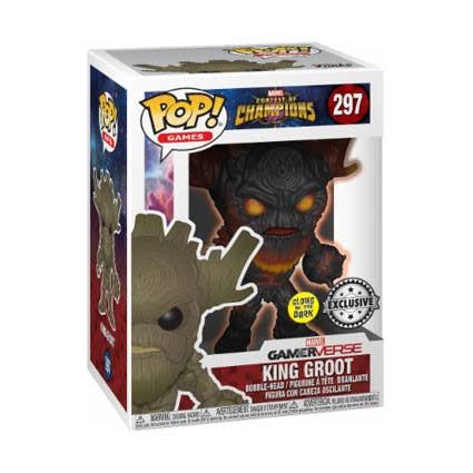 PRE LOVED Funko Pop! Marvel #297 King Groot GITD