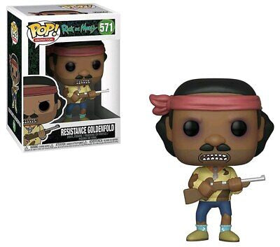 PRE LOVED Funko Pop! Animation #571 Rick and Morty Resistance Goldenfold