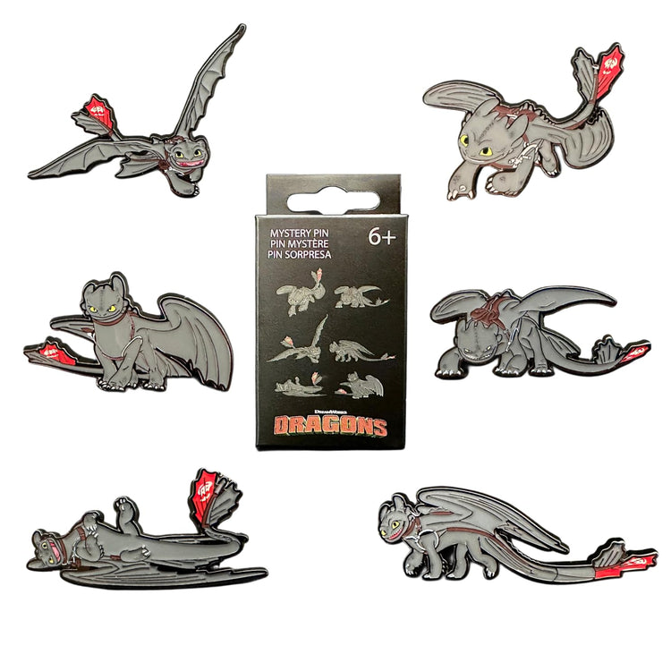 Loungefly Blind Box Enamel Pins - How To Train Your Dragon Toothless