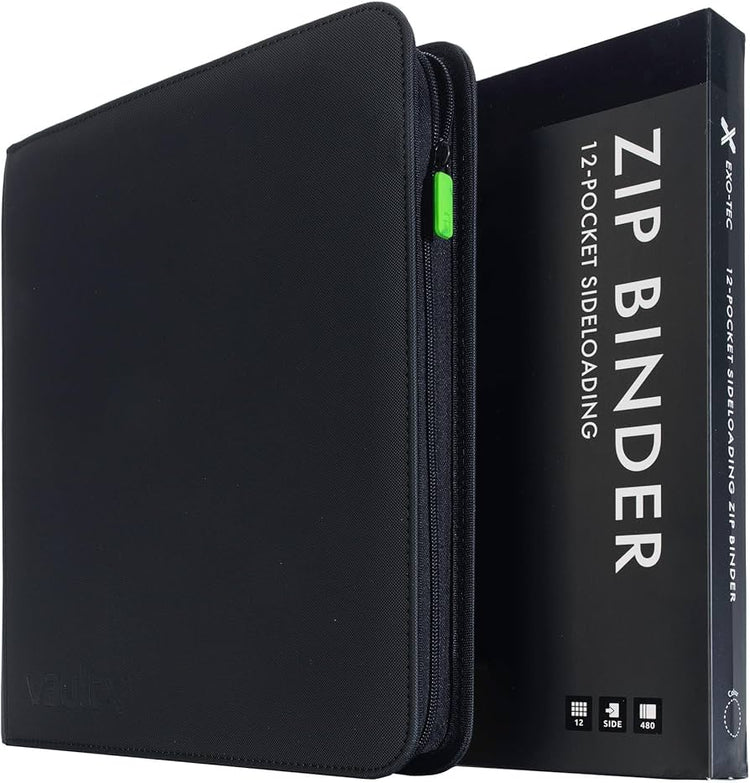 VAULT X Zip Binder 12-Pocket Black