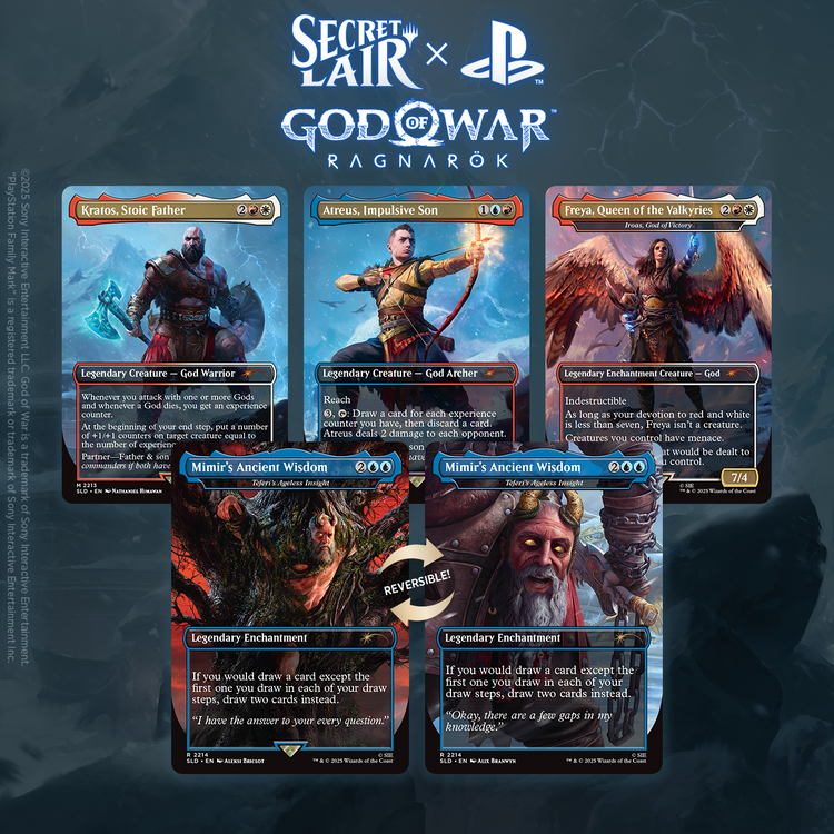 Magic The Gathering Cards - Secret Lair x God of War: Norse