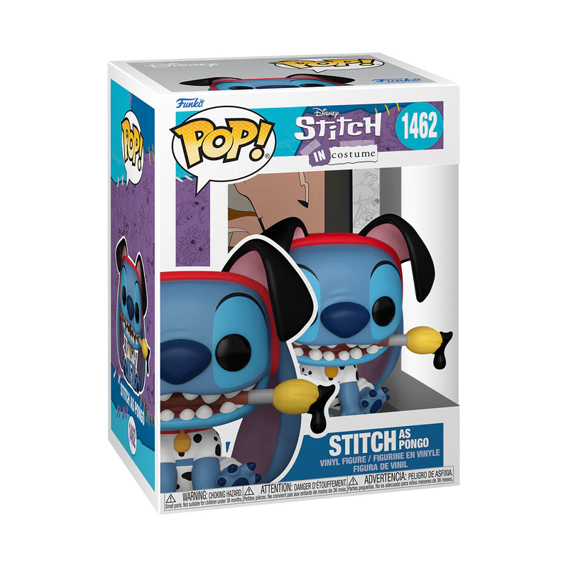 DAMAGED Funko Pop! Disney #1462 Stitch as Pongo 101 Dalmatians - The Geek In Me