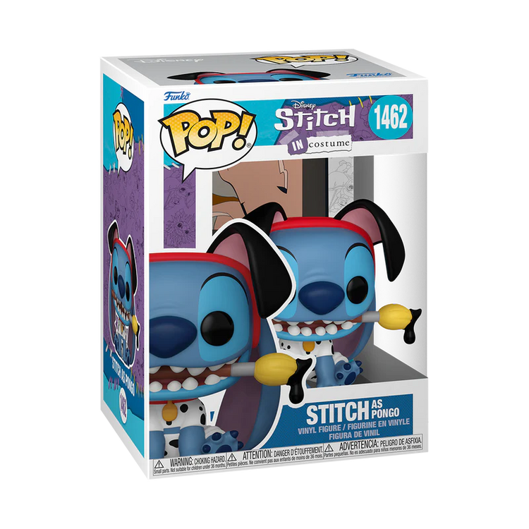 DAMAGED Funko Pop! Disney #1462 Stitch as Pongo 101 Dalmatians - The Geek In Me