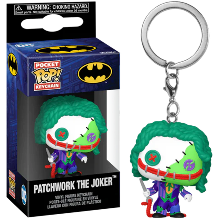 DC Animation Pop! Keychain Patchwork Joker - The Geek In Me