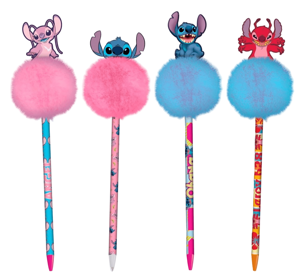 Disney Stitch Pom Pom Licensed Pens