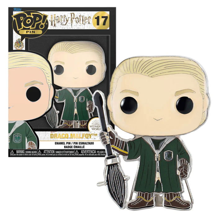 Funko POP Pin Harry Potter Draco Malfoy Collectible 4" Enamel Pin Badge - The Geek In Me