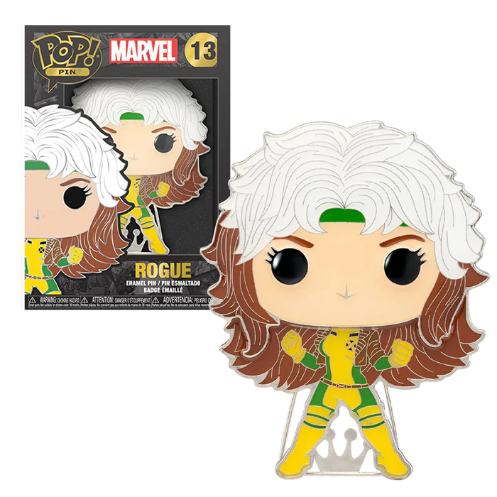 Funko POP Pin Marvel X-Men Rogue Collectible 4" Enamel Pin Badge - The Geek In Me