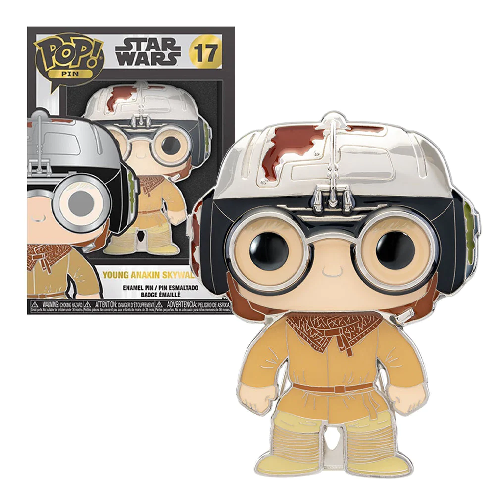 Funko POP Pin Star Wars Young Anakin Skywalker Collectible 4" Enamel Pin Badge - The Geek In Me