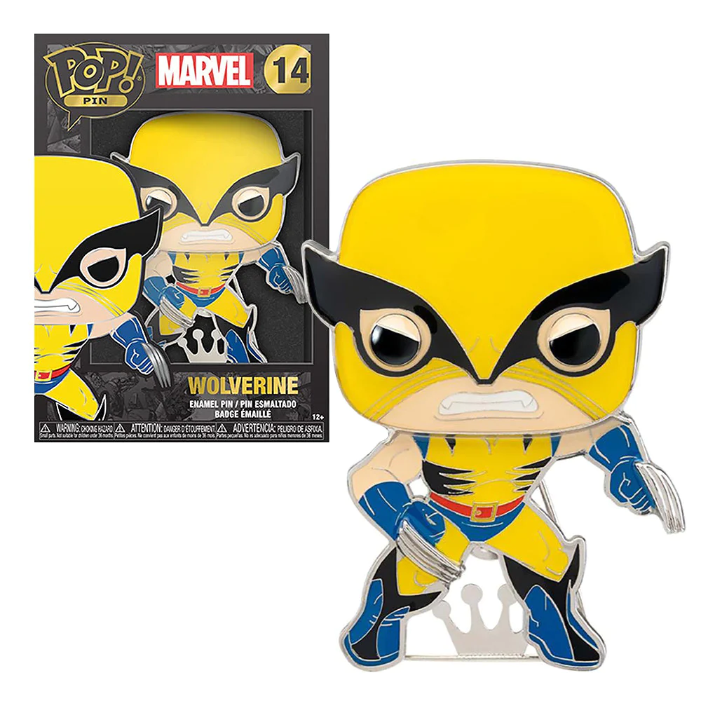 Funko Pin Marvel Wolverine Collectible 4" Enamel Pin Badge - The Geek In Me