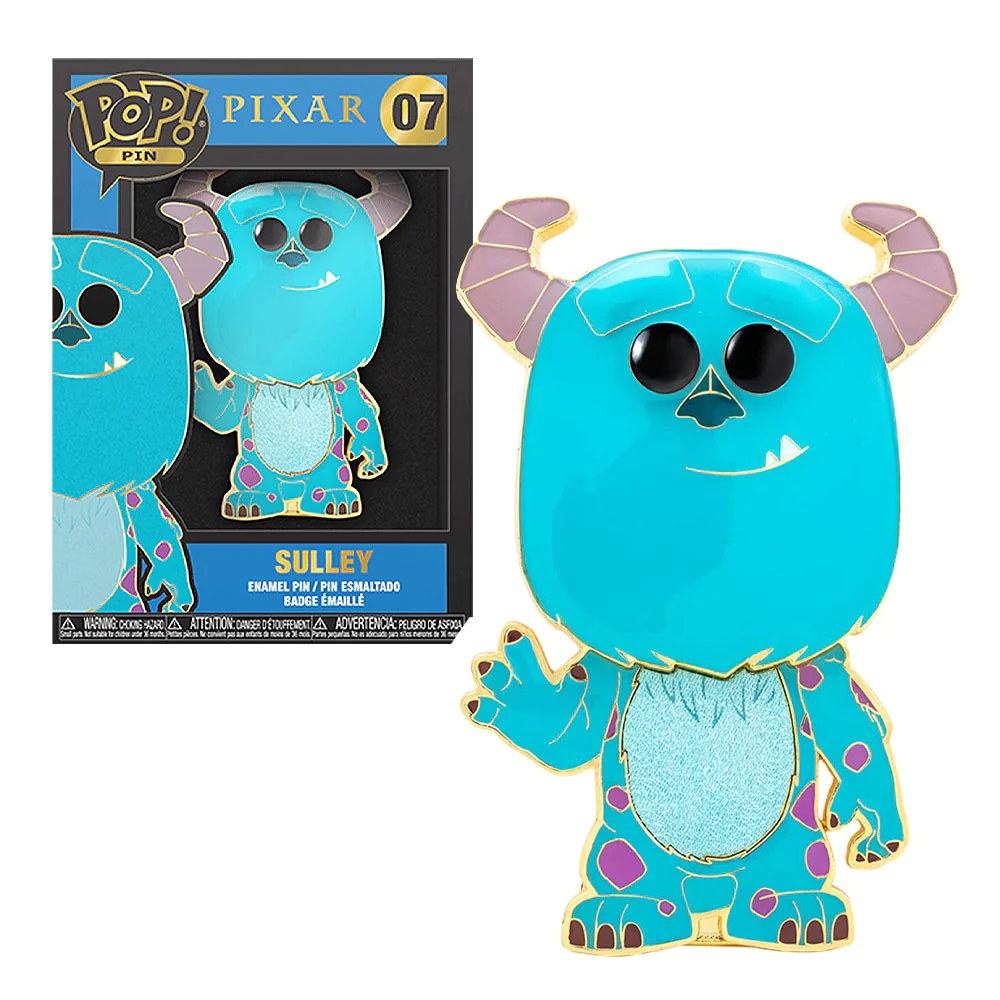 Funko Pin Pixar Sulley Collectible 4" Enamel Pin Badge - The Geek In Me