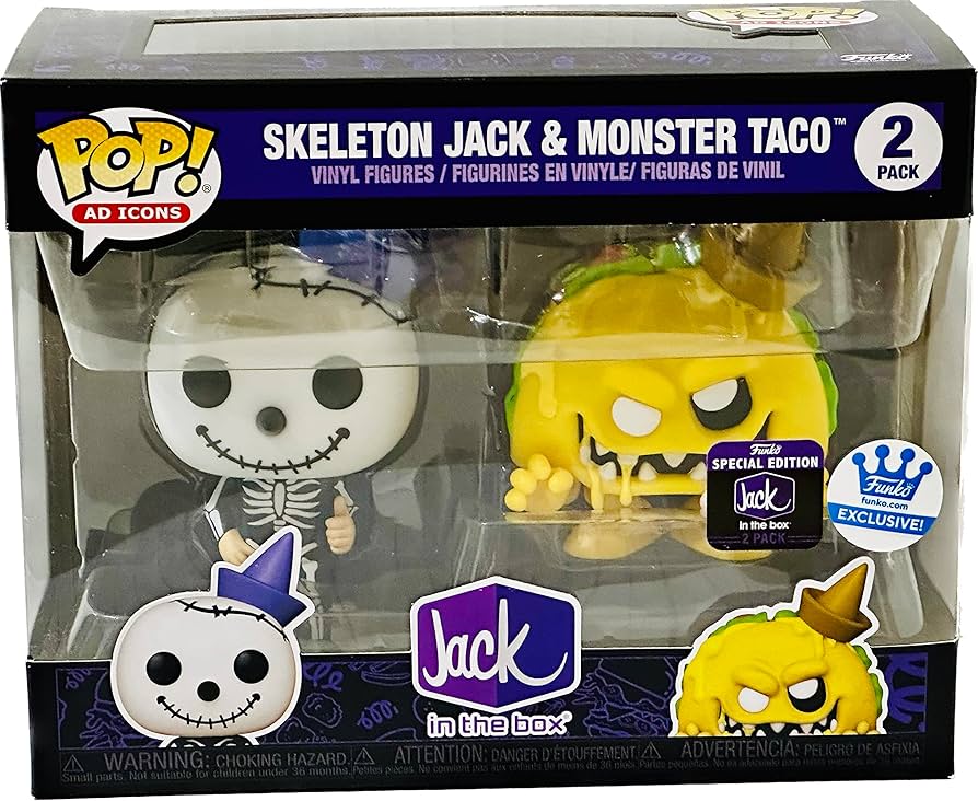 Funko Pop! Ad Icons 2pk Skeleton Jack & Monster Taco - The Geek In Me