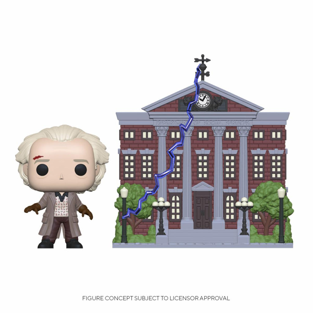 Funko Pop! Back to the Future POP! Town Vinyl Figure Doc w/Clock Tower 9 cm - The Geek In Me