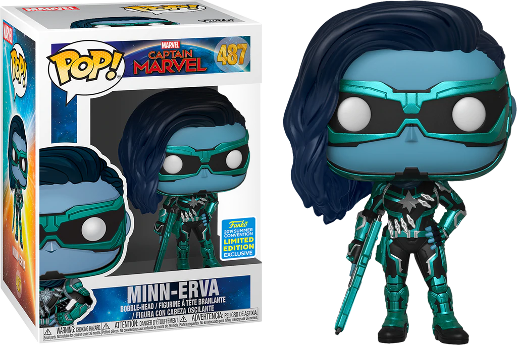 Funko Pop! Captain Marvel (2019) - Minn-Erva #487 (2019 SDCC Exclusive) - The Geek In Me