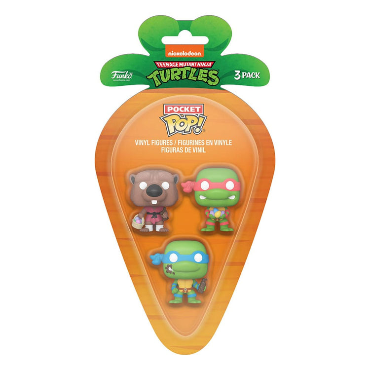 Funko Pop! Carrot Teenage Mutant Ninja Turtles Pocket POP! Vinyl Figure 3-Pack L/R/S - The Geek In Me