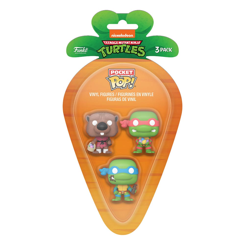 Funko Pop! Carrot Teenage Mutant Ninja Turtles Pocket POP! Vinyl Figure 3-Pack L/R/S - The Geek In Me