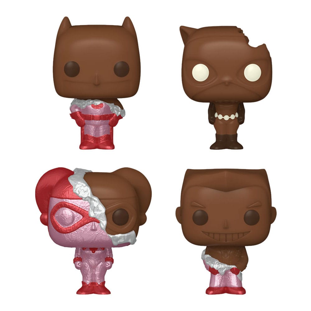 Funko Pop! DC Valentines Pocket POP! Vinyl Figure 4-Pack Choc 4 cm - The Geek In Me