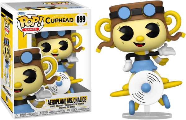 Funko Pop! Games Aeroplane Ms. Chalice #899 - cuphead - The Geek In Me