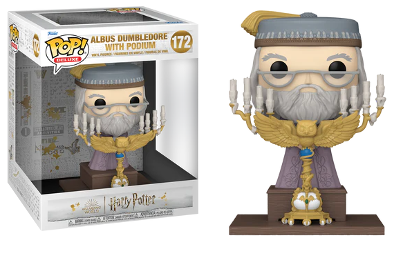 Funko Pop! Movies #172 Harry Potter APOA Albus Dumbledore W/Podium - The Geek In Me