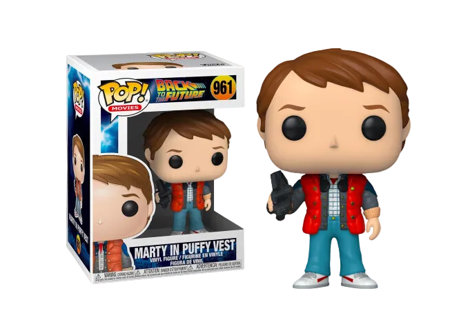 PRE LOVED Funko Pop! Movies #961 Back To The Future Marty in vest