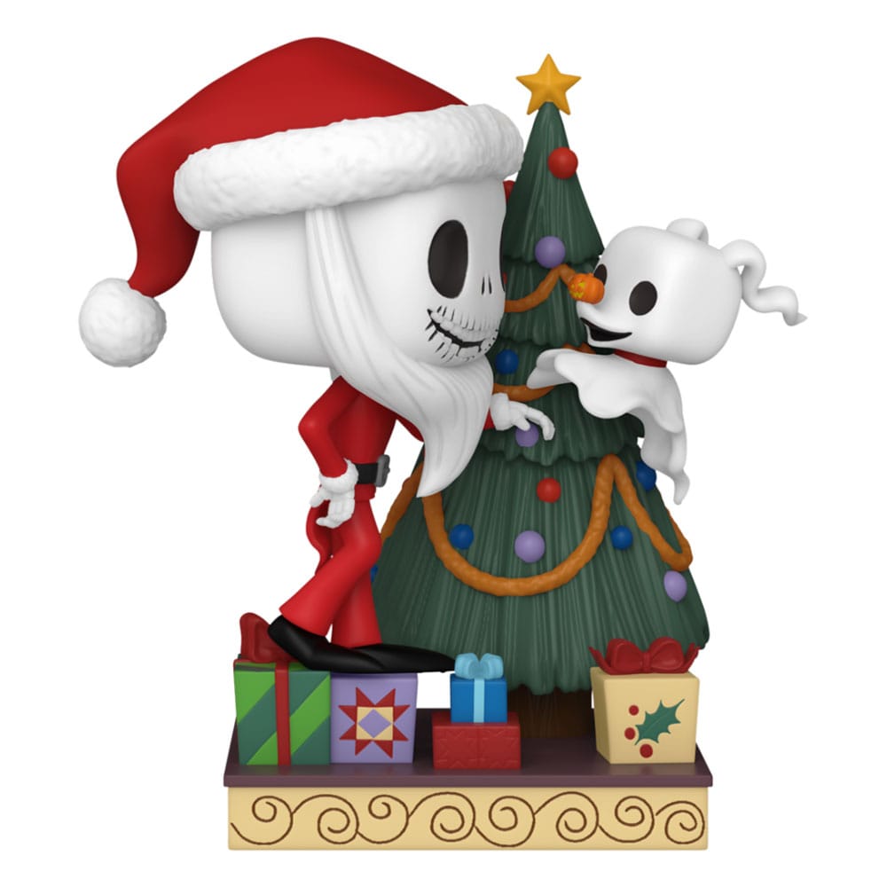 Funko Pop! Nightmare before Christmas 30th POP! Deluxe Vinyl Figure Jack & Zero w/Tree 9 cm - The Geek In Me