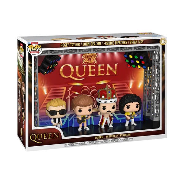 Funko Pop! Queen POP Moments Deluxe Vinyl Figures 4-Pack Wembley Stadium - The Geek In Me