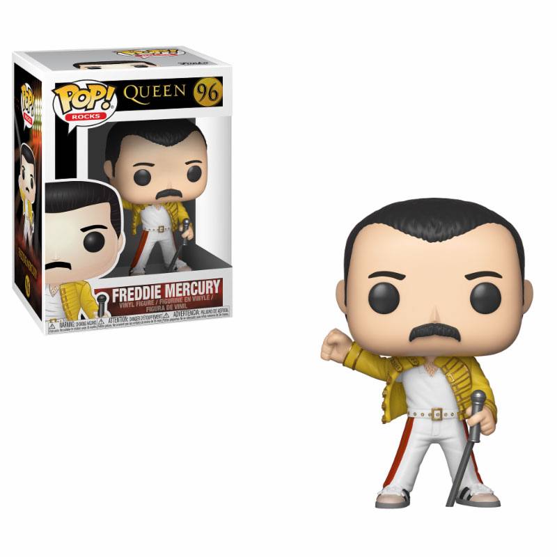 Funko Pop! Queen POP! Rocks #96 Vinyl Figure Freddie Mercury Wembley 1986 9 cm - The Geek In Me