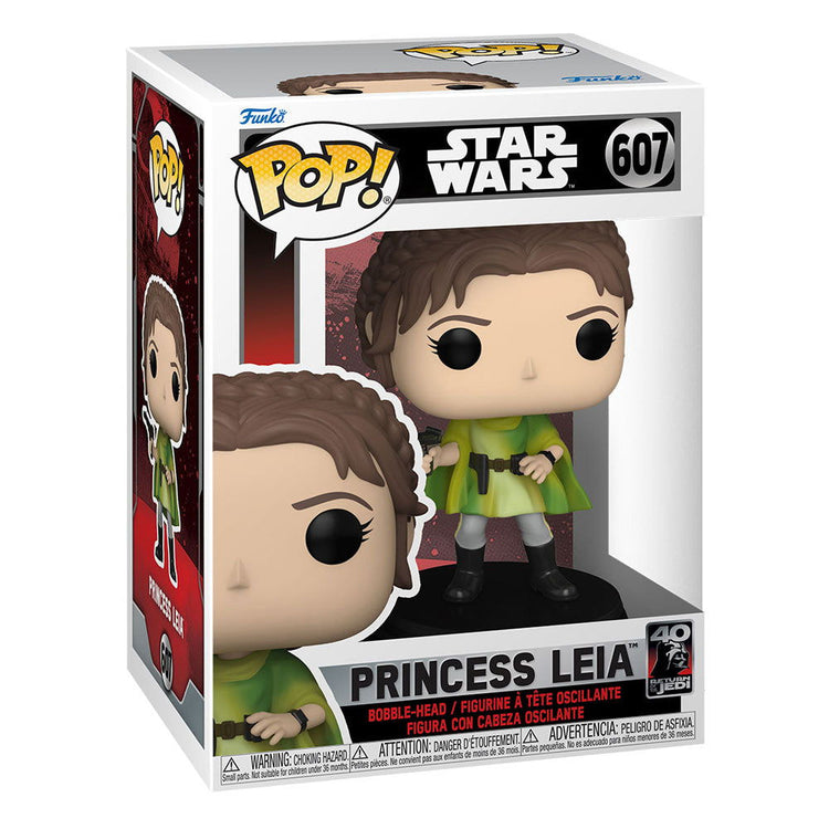 Funko Pop! Star Wars Return of the Jedi 40th Anniversary POP! Vinyl Figure Leia (BH) 9 cm #607 - The Geek In Me