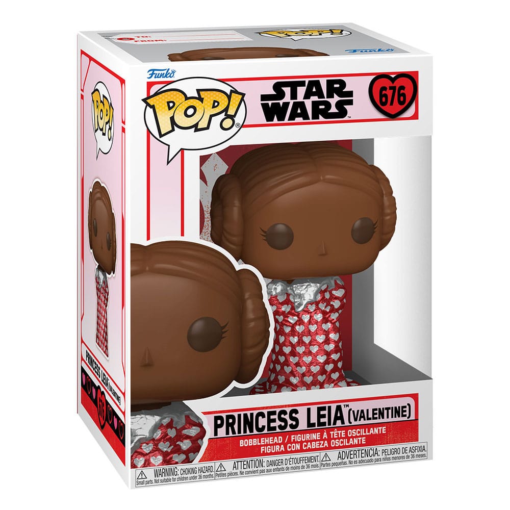 Funko Pop! Star Wars Valentines POP! Vinyl Figure Leia (Val Choc) 9 cm - The Geek In Me
