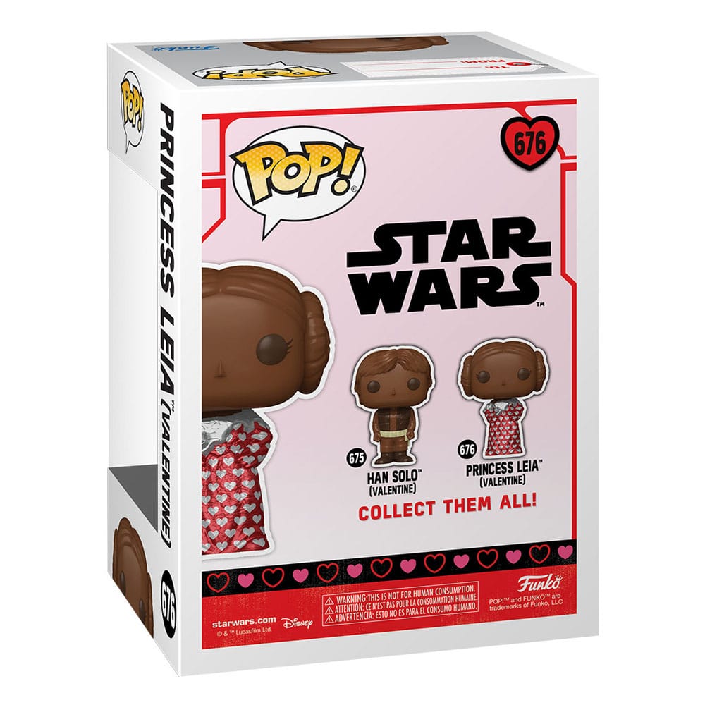 Funko Pop! Star Wars Valentines POP! Vinyl Figure Leia (Val Choc) 9 cm - The Geek In Me