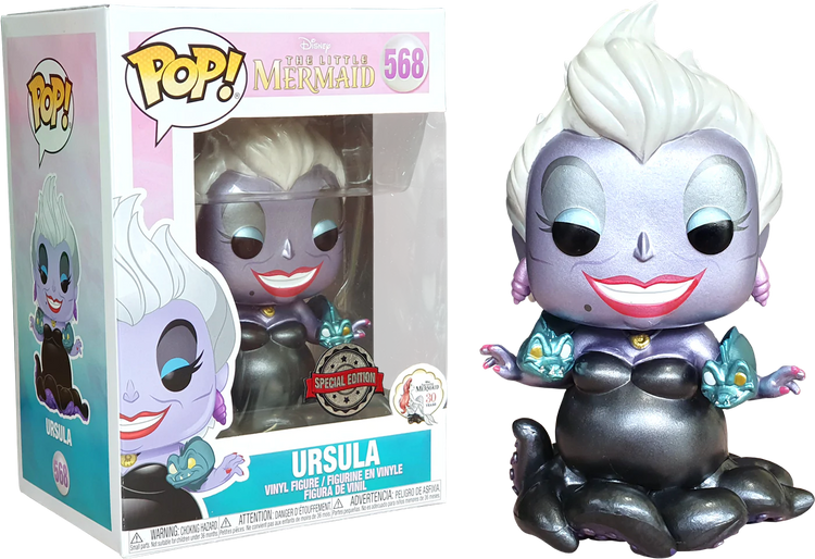 Funko Pop! The Little Mermaid - Ursula with Eels Metallic #568 - The Geek In Me