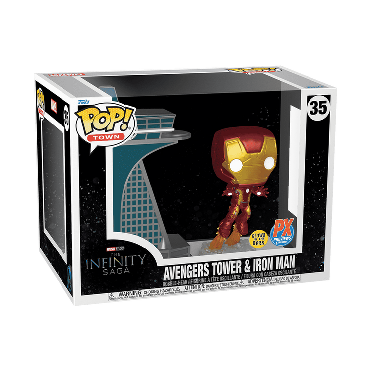 FUNKO POP! MARVEL TOWN AVENGERS 2 - AVENGERS TOWER W/IRON MAN
