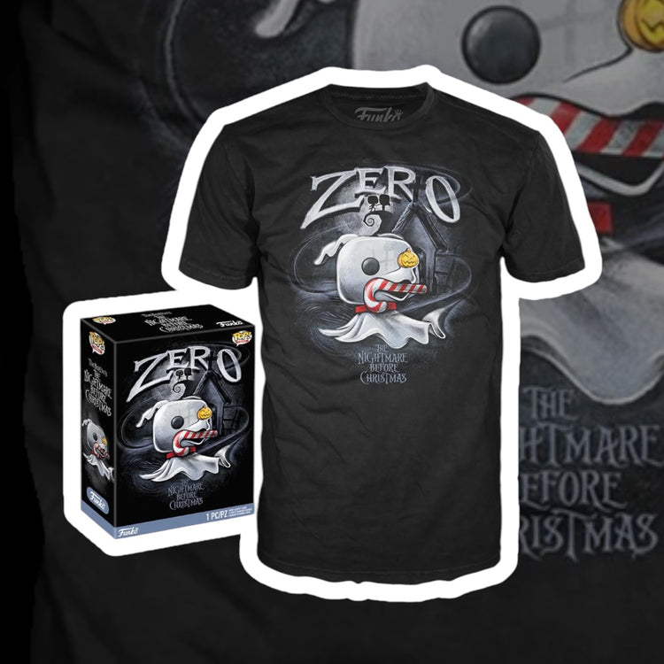 Boxed Funko Tee - Disney - Nightmare Before Christmas - Zero With Cane (XL)