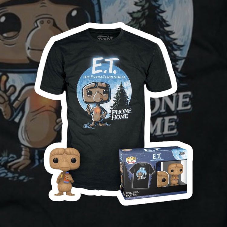 Funko Pop! & Tee E.T. The Extra-Terrestrial (With Reeses Pieces)