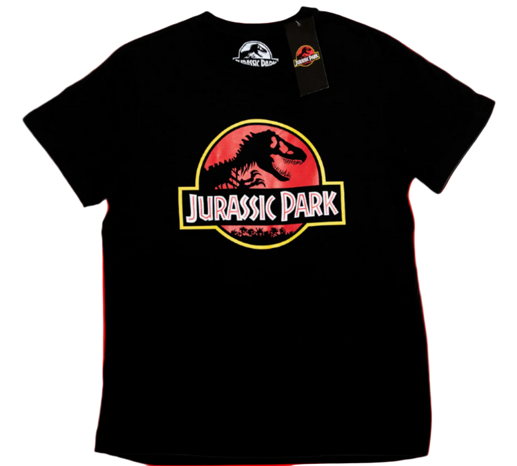 Jurassic Park Classic Red And Yellow T-Rex T-Shirt
