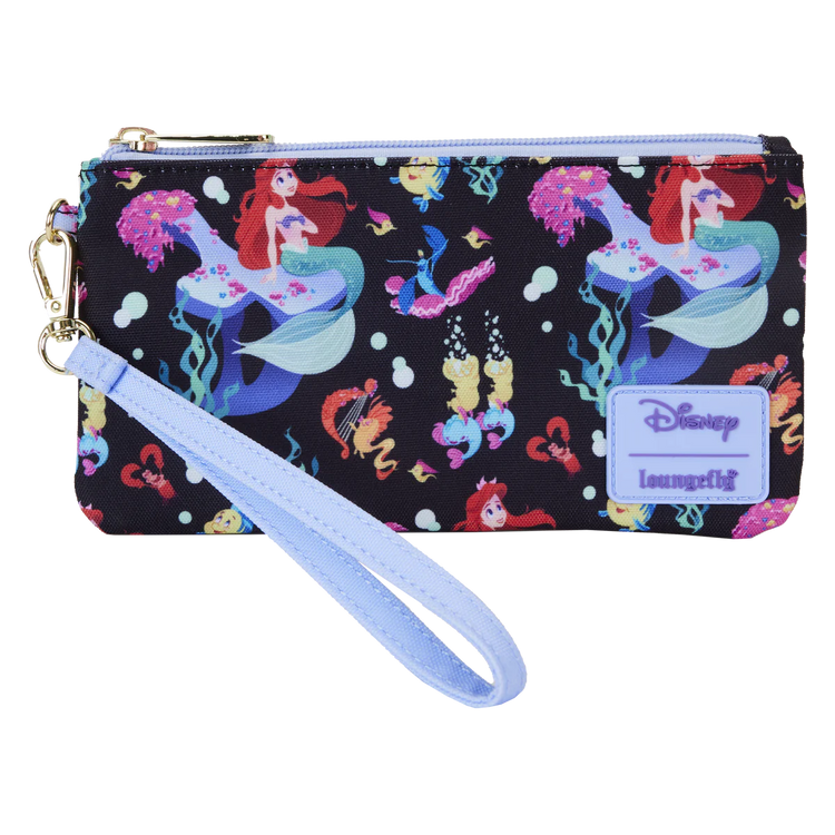 Loungefly - LIFE IS THE BUBBLES NYLON WRISTLET WALLET - THE LITTLE MERMAID 35TH ANNIVERSARY - The Geek In Me
