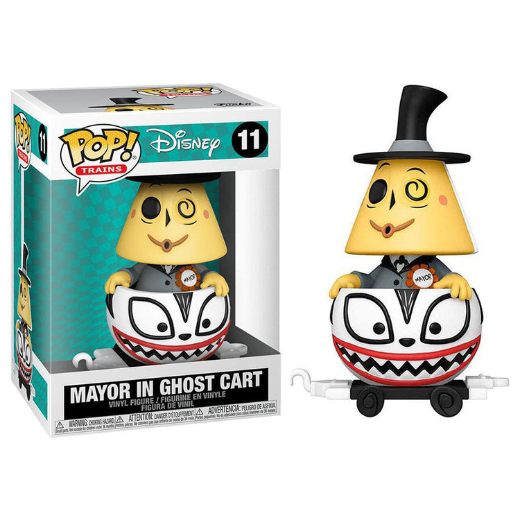 Nightmare before Christmas POP! Disney Train Cart Vinyl Figure Mayor in Ghost Cart 9 cm - The Geek In Me