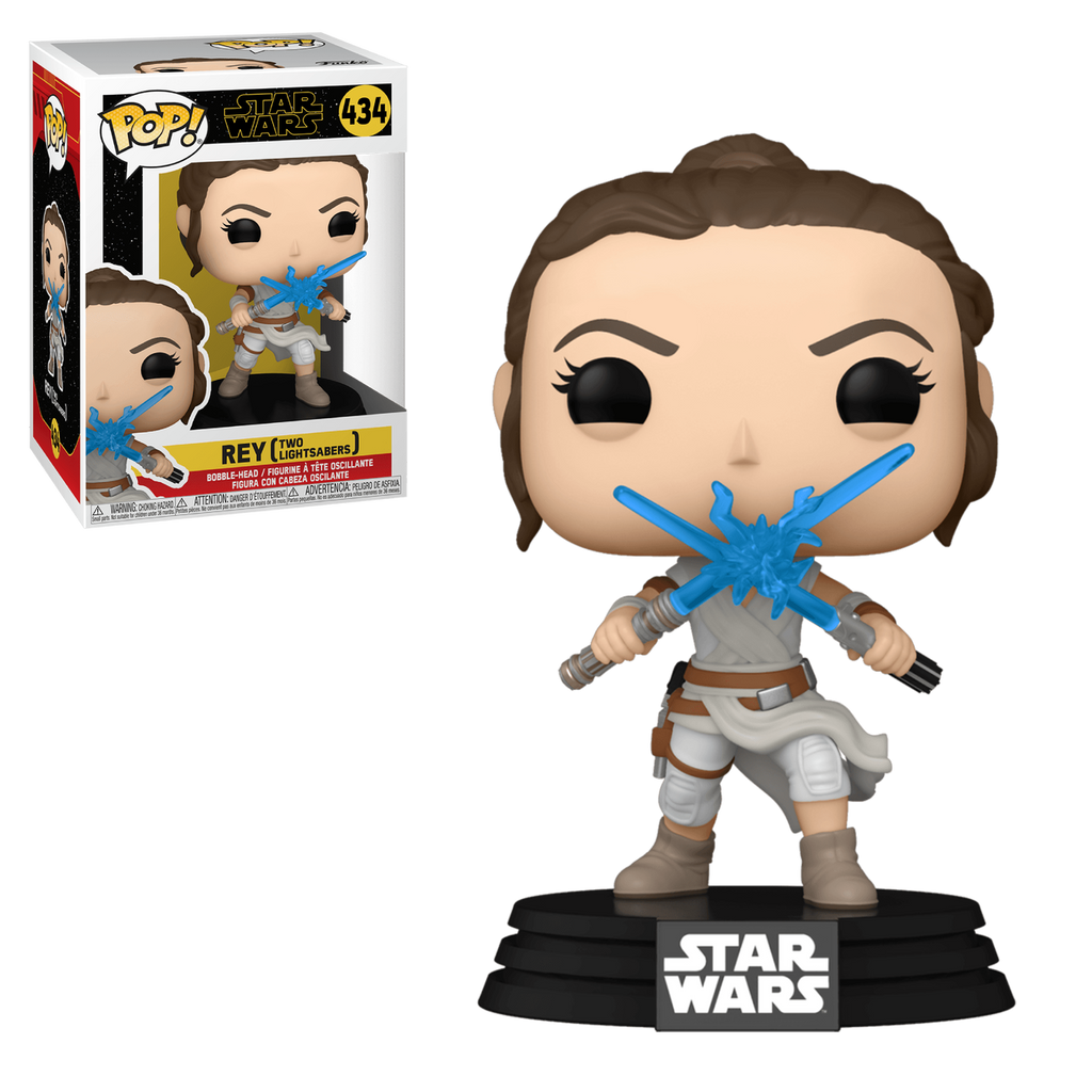 POP! Star Wars: The Rise of Skywalker #434 Rey (Two Lightsabers) - The Geek In Me