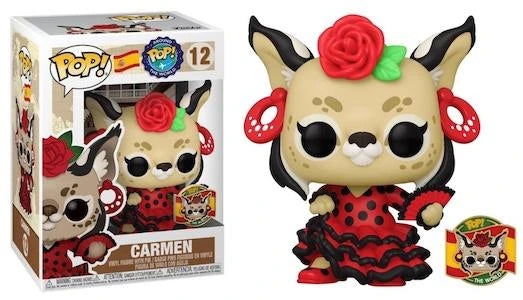 PRE LOVED Funko Pop! #12 Carmen Spain with pin badge - The Geek In Me