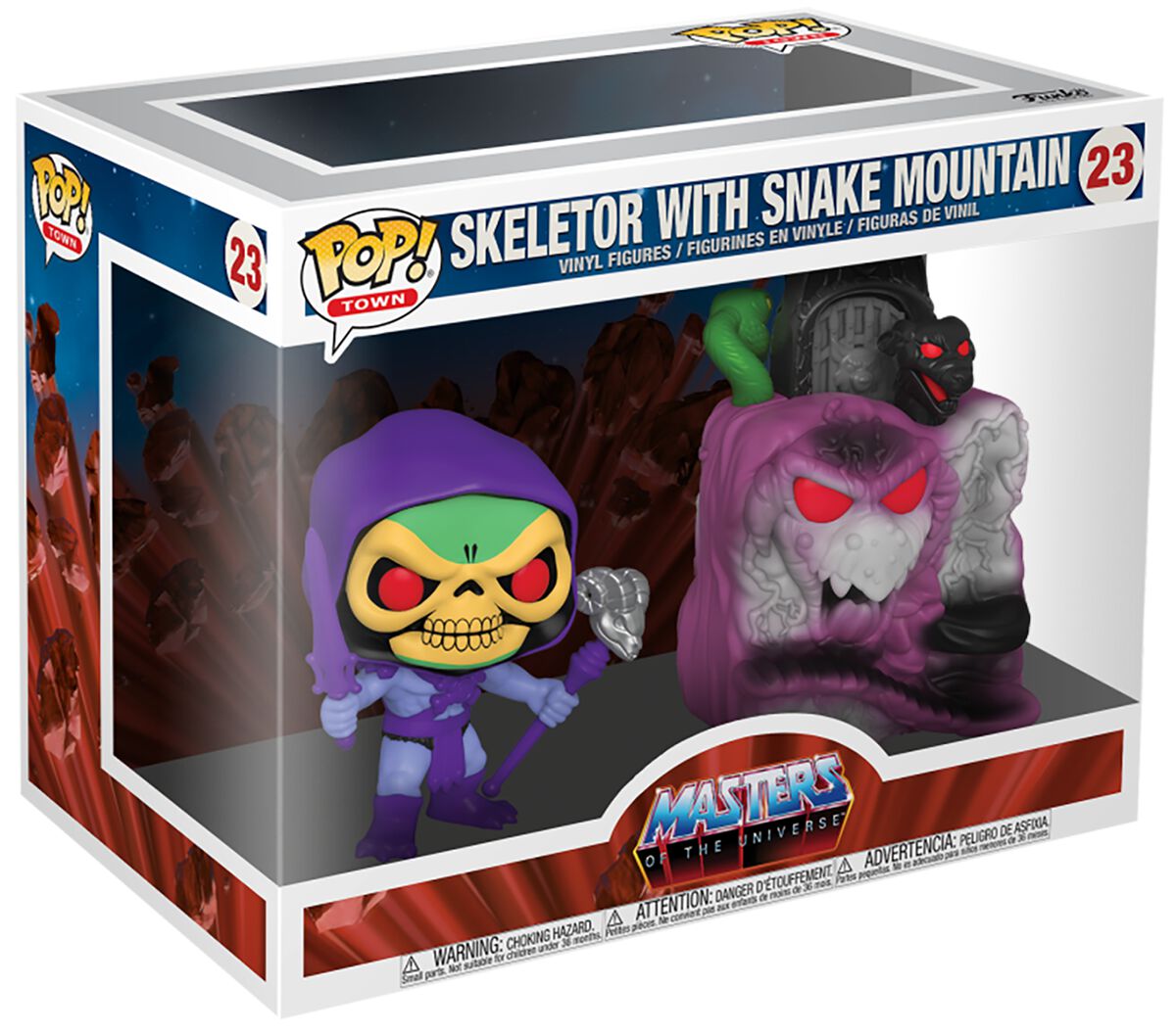 PRE LOVED Funko Pop! #23 Masters Of The Universe - Skeletor With Snake Mountain - The Geek In Me