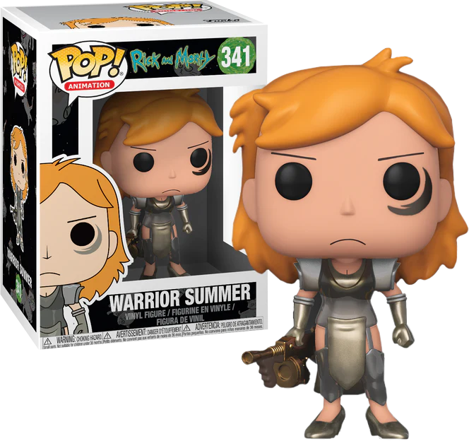 PRE LOVED Funko Pop! Animation #341 Rick & Morty Warrior Summer - The Geek In Me