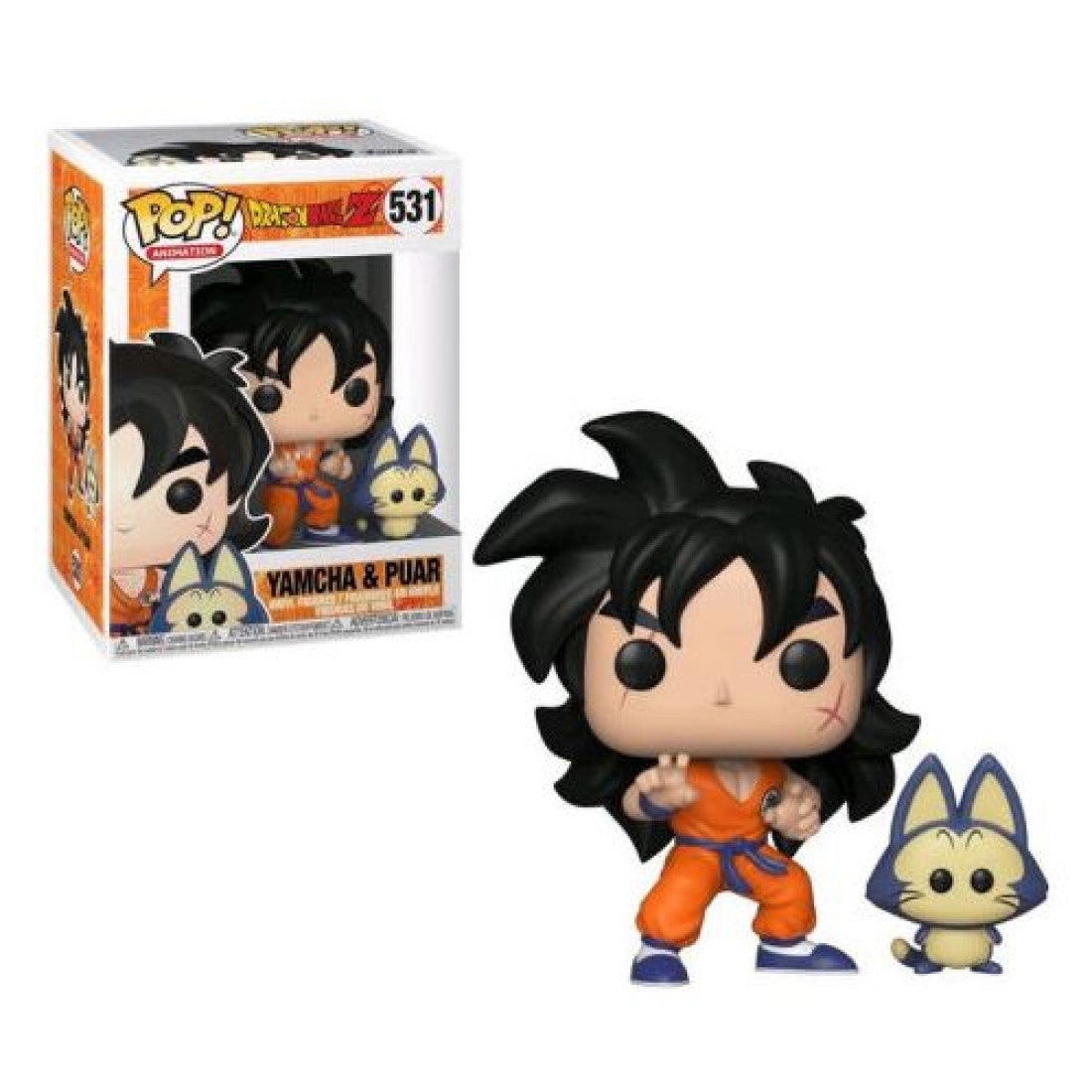 Funko POP 18+α体セット(バラ売り不可):プロテクター付き PRE LOVED Funko Pop! Anime DragonballZ #531 Yamcha & Puar – The