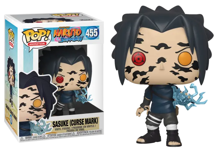 PRE LOVED Funko Pop! Anime Naruto Shippuden #455 Sasuke (Curse Mark) - The Geek In Me