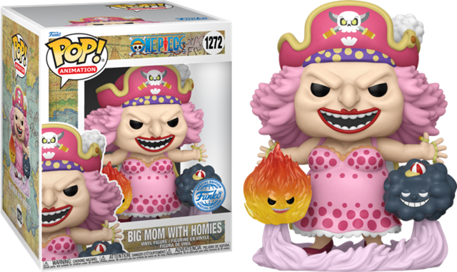 PRE LOVED Funko Pop! Anime One Piece Big Hungry Mom W/Homies #1272 - The Geek In Me